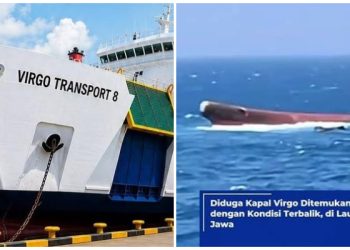 Temukan KMP Virgo 8 yang Terbalik di Laut, 113 Berhasil Dievakuasi, 6 Tewas Sisanya Masih di Cari