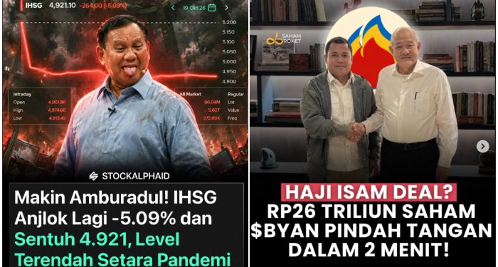 Gara-gara H Isam dan Bayan Plus Bank Mandiri, Saham Indonesia Anjlok Parah!