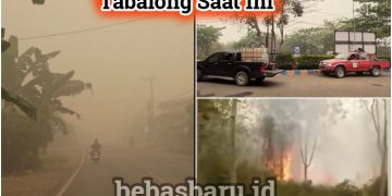 Salikung Terbanyak Titik Panas, Tabalong Dikepung Asap Pekat Hari Minggu Ini