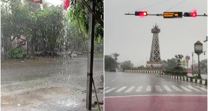Saat ini Kalsel Di guyur Hujan Lebat Singkat, Ini Daerah yang Kena Hujan Kata BMKG