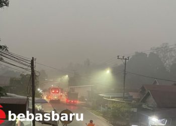 Dua Hari Tabalong Kabut Asap Pekat, Jarak Pandang Kurang dari 50 Meteran
