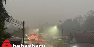 Dua Hari Tabalong Kabut Asap Pekat, Jarak Pandang Kurang dari 50 Meteran
