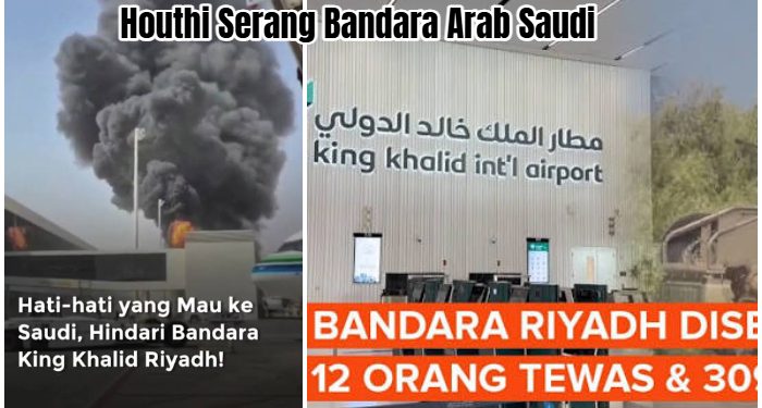 Houthi Bikin Arab Saudi Kelabakan, Kembali Serang Bandara King Khalid