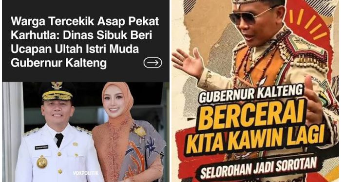 Ucapan Bercerai Kita Kawin Lagi dari Gubernur Bikin Warga Kalteng Geram!