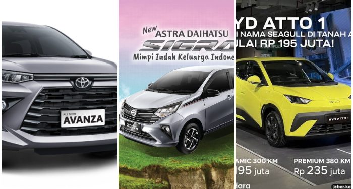 Toyota – Daihatsu Satu dan Dua, BYD Melesat Nomor Tiga Terlaku di Indonesia!