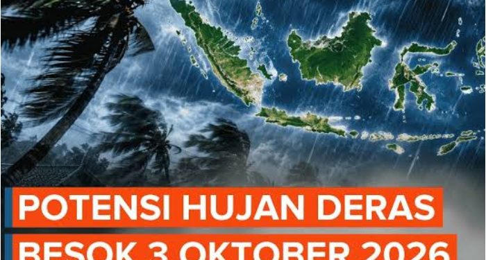 BMKG Ingatkan 12 Propinsi Sabtu 3 Oktober Berpotensi Hujan Sangat Lebat, Kalsel-Kalteng…?