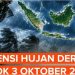 BMKG Ingatkan 12 Propinsi Sabtu 3 Oktober Berpotensi Hujan Sangat Lebat, Kalsel-Kalteng…?
